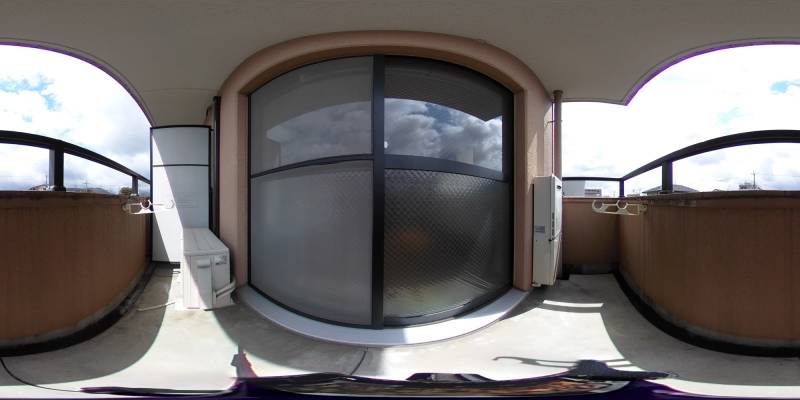 パノラマ画像バルコニー