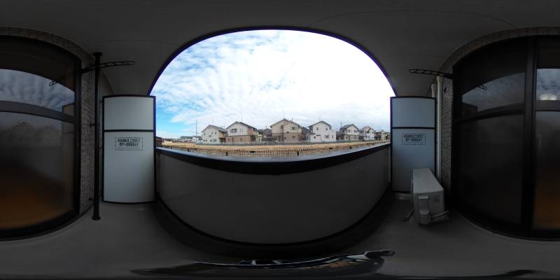 パノラマ画像バルコニー