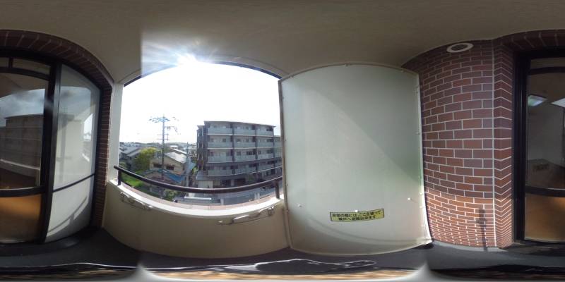 パノラマ画像バルコニー