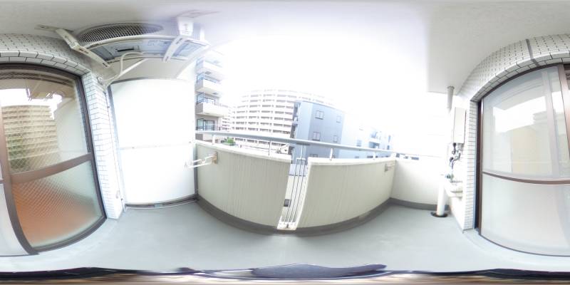 パノラマ画像バルコニー