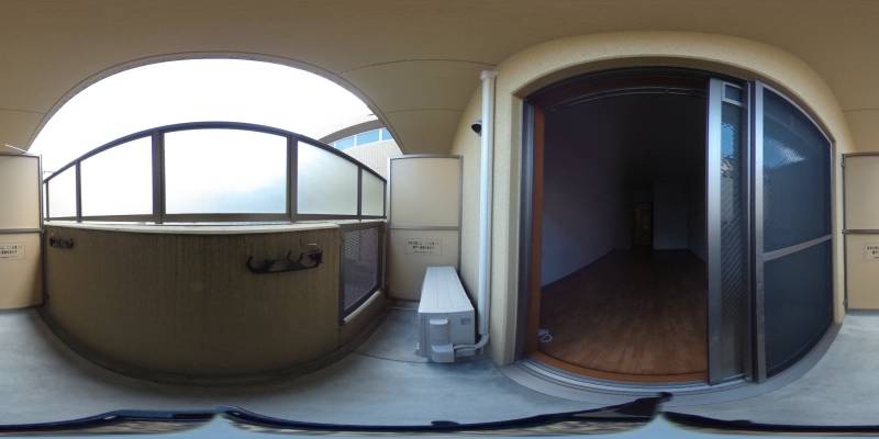 パノラマ画像バルコニー