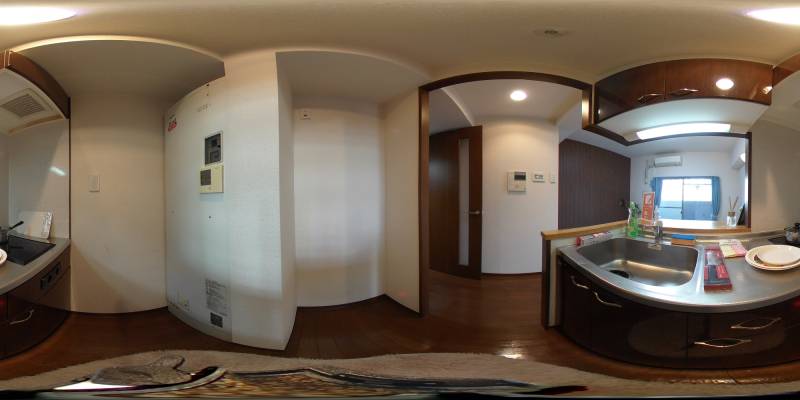 パノラマ画像キッチン