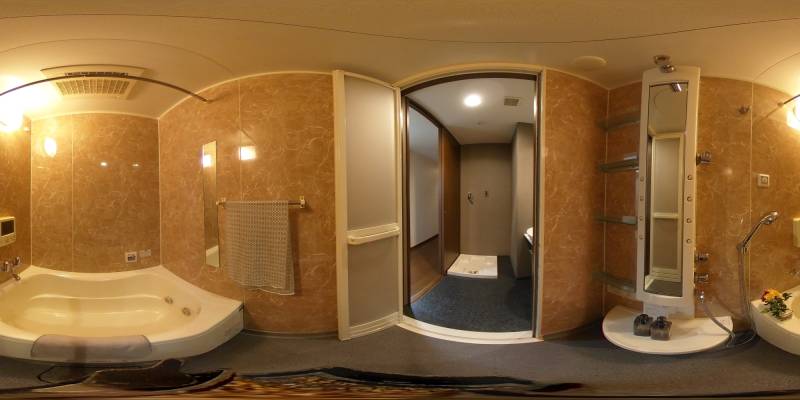 パノラマ画像バスルーム