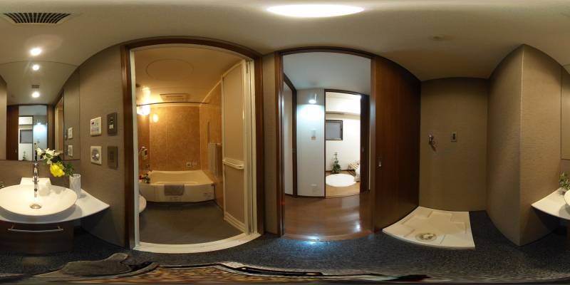 パノラマ画像洗面所