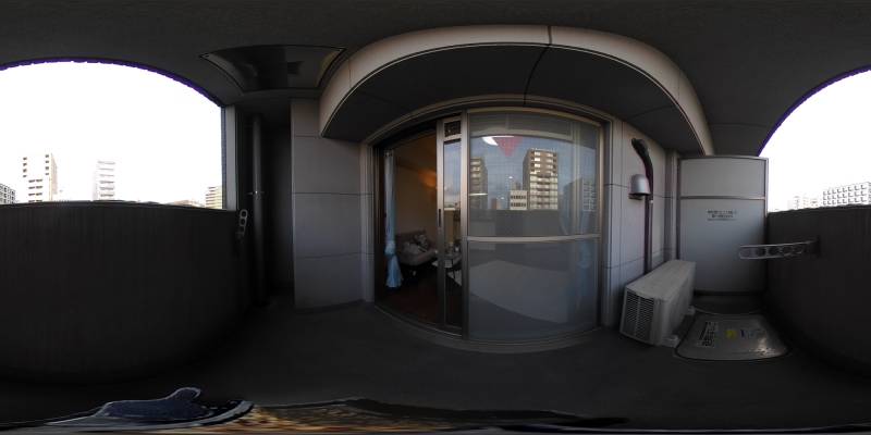 パノラマ画像バルコニー