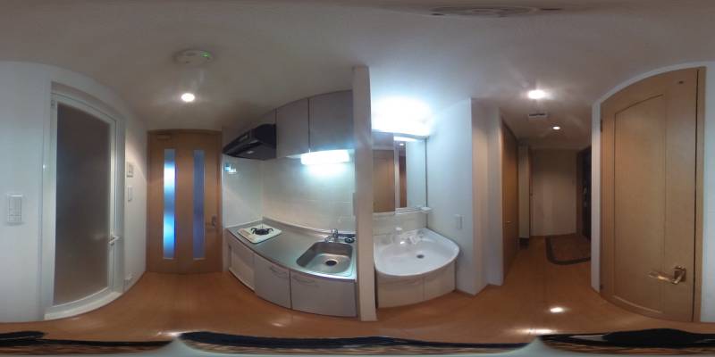 パノラマ画像キッチン