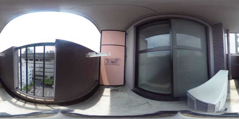 パノラマ画像バルコニー