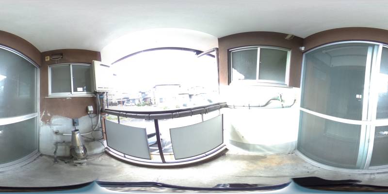 パノラマ画像バルコニー