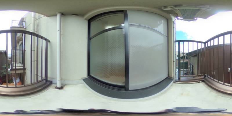 パノラマ画像バルコニー