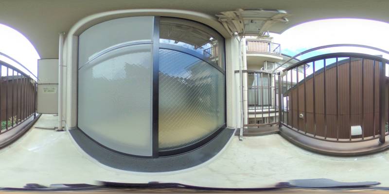 パノラマ画像バルコニー