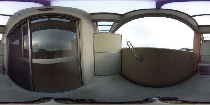 パノラマ画像バルコニー