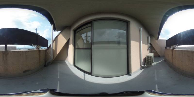 パノラマ画像バルコニー