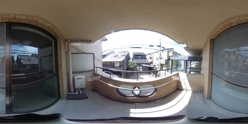 パノラマ画像バルコニー