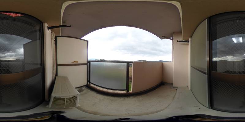 パノラマ画像バルコニー