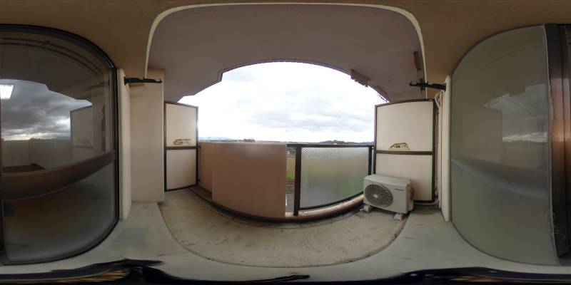 パノラマ画像バルコニー