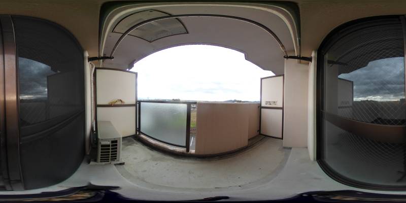 パノラマ画像バルコニー