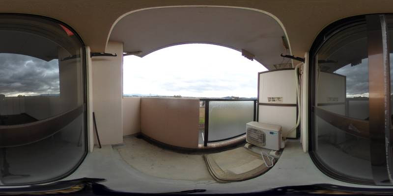 パノラマ画像バルコニー