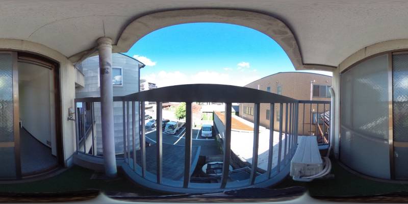 パノラマ画像バルコニー