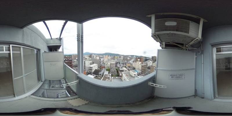 パノラマ画像バルコニー