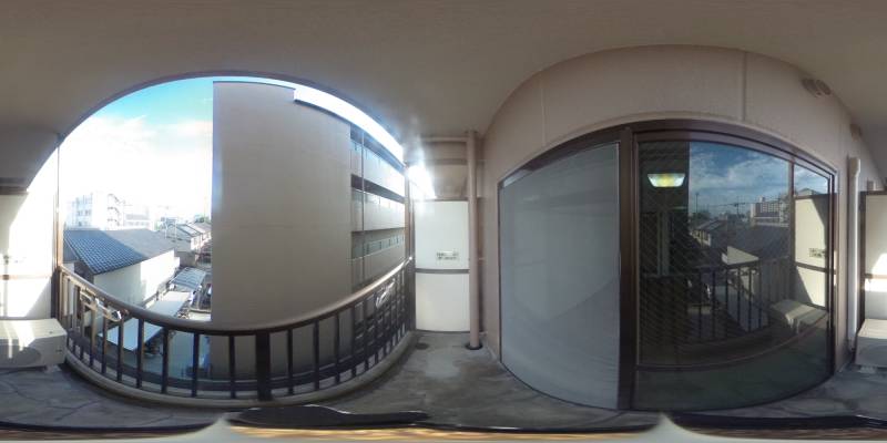 パノラマ画像バルコニー