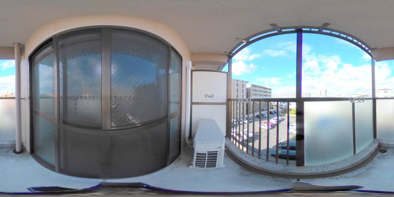 パノラマ画像バルコニー