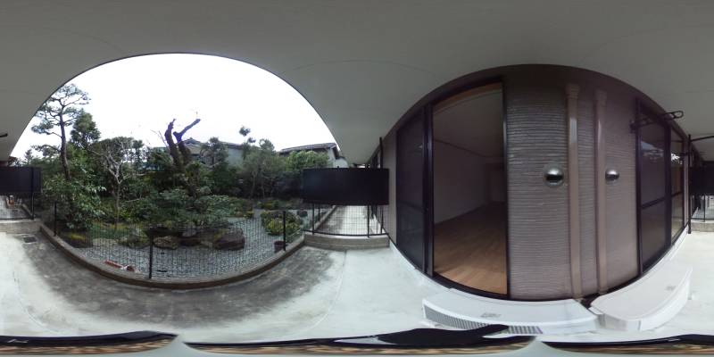 パノラマ画像バルコニー