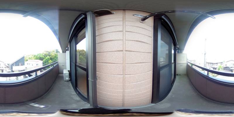 パノラマ画像バルコニー