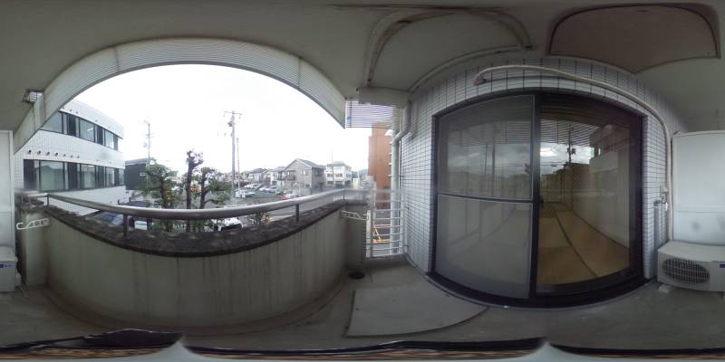 パノラマ画像バルコニー