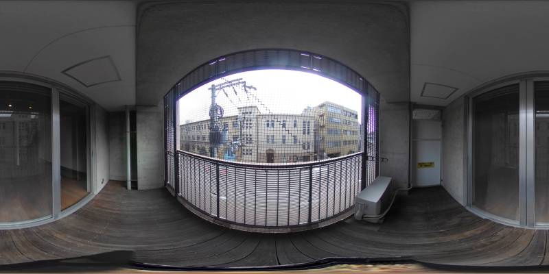 パノラマ画像バルコニー