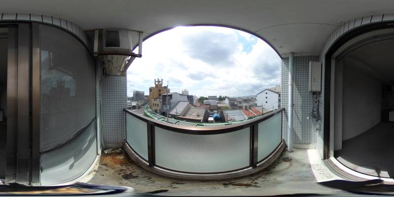 パノラマ画像バルコニー