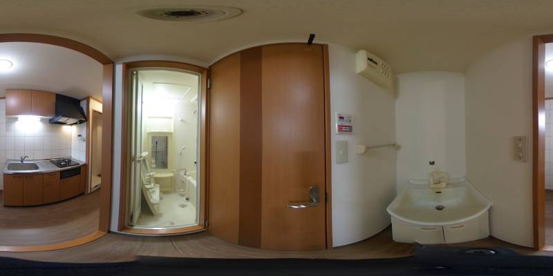 パノラマ画像洗面所