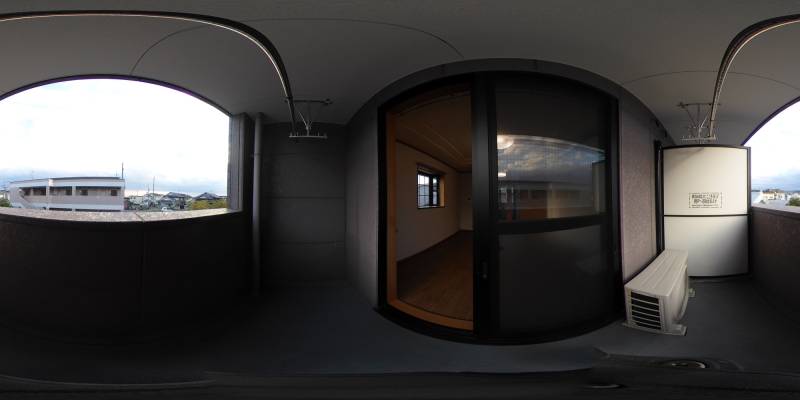 パノラマ画像バルコニー