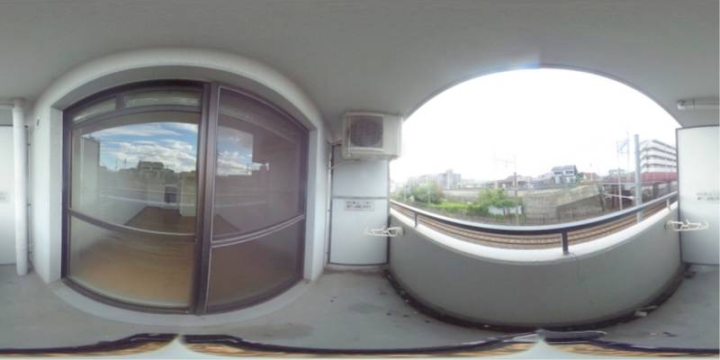 パノラマ画像バルコニー