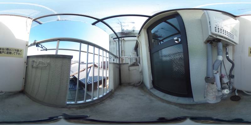 パノラマ画像バルコニー
