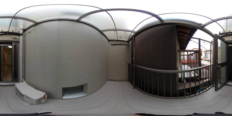 パノラマ画像バルコニー