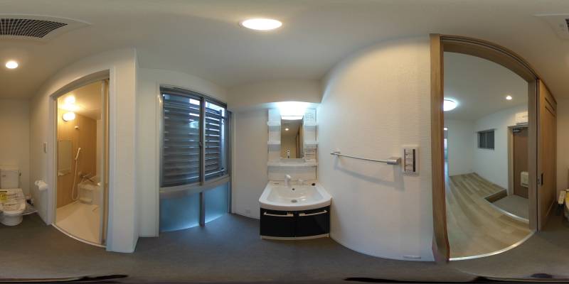 パノラマ画像洗面所