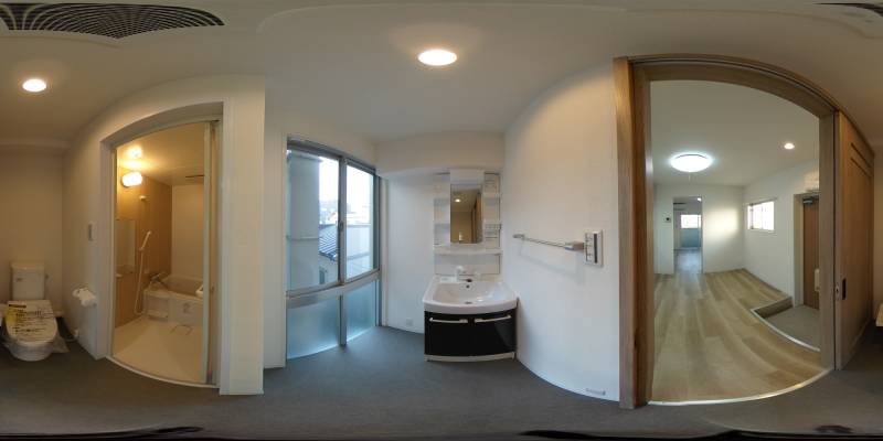 パノラマ画像洗面所