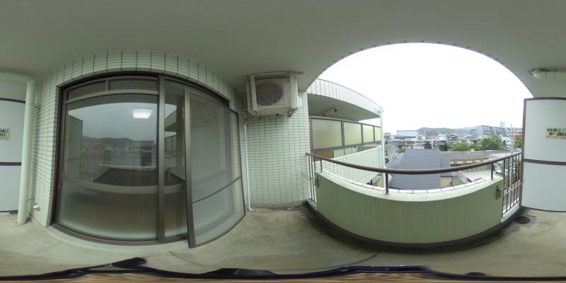 パノラマ画像バルコニー