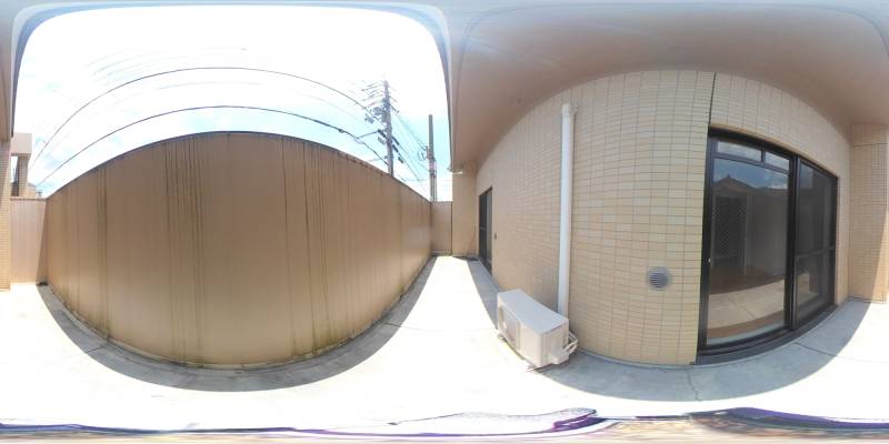 パノラマ画像バルコニー