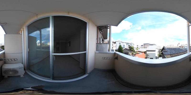 パノラマ画像バルコニー