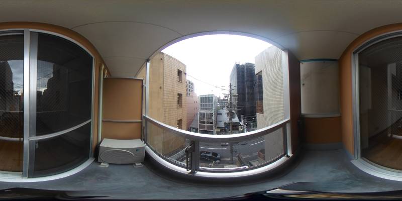 パノラマ画像バルコニー