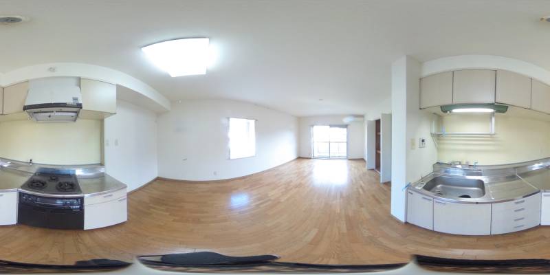 パノラマ画像キッチン