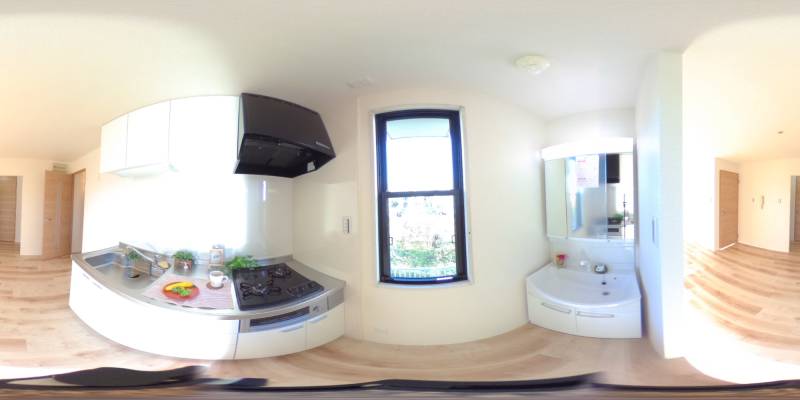 パノラマ画像キッチン