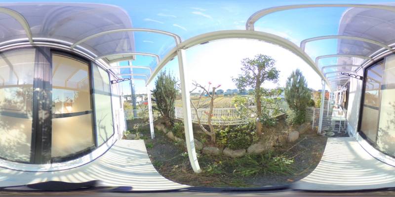 パノラマ画像バルコニー