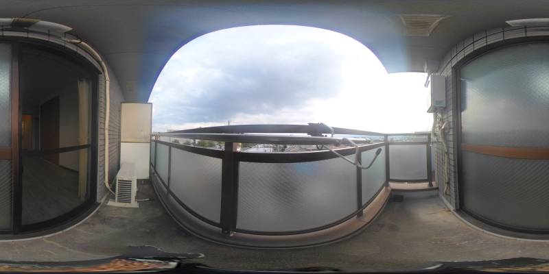 パノラマ画像バルコニー