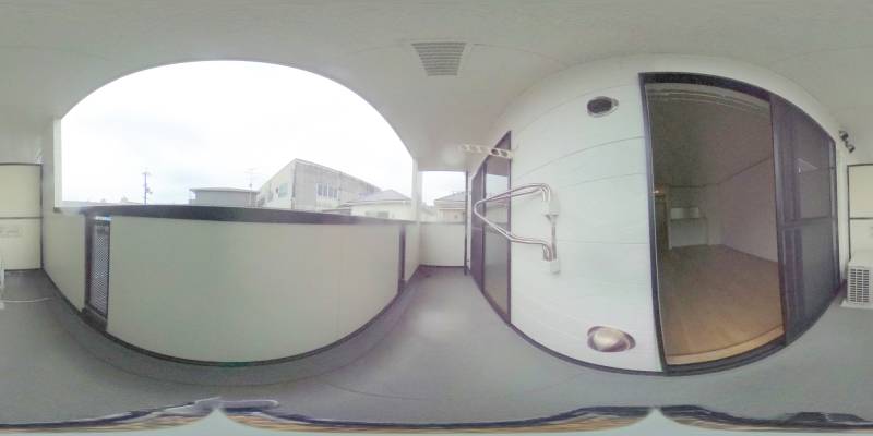 パノラマ画像バルコニー