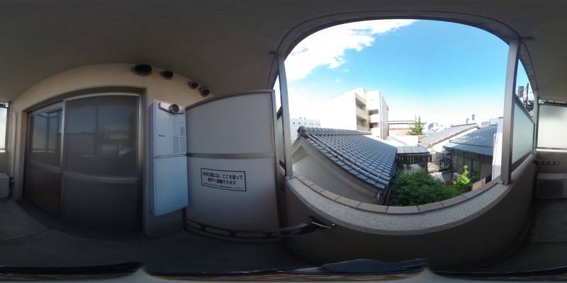 パノラマ画像バルコニー