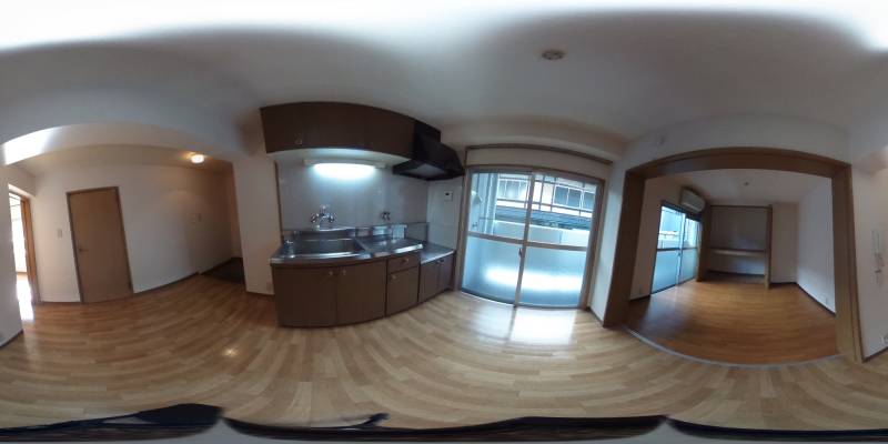 パノラマ画像キッチン