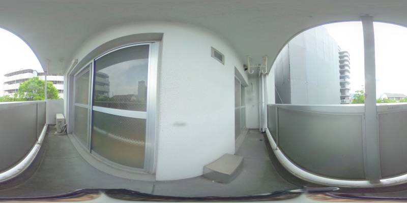 パノラマ画像バルコニー