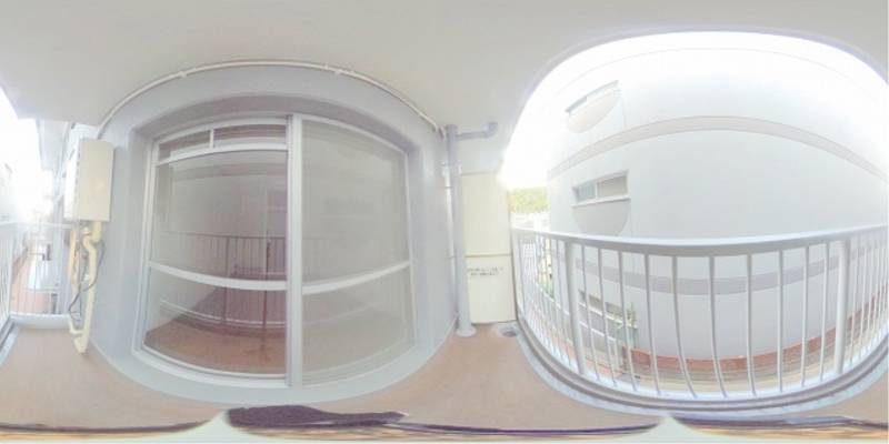 パノラマ画像バルコニー